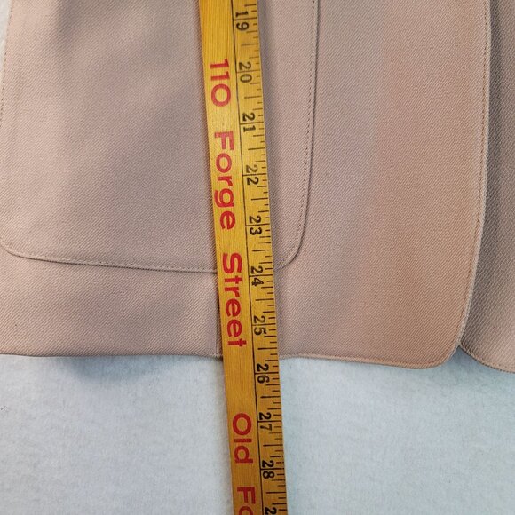 70s Levi Women Blazer Size 6 Woven Western Taupe Autumn Earthy Natural Deadstock - Picture 10 of 11